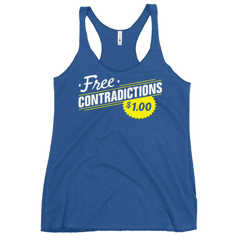 Free Contradictions Women's Racerback Tank