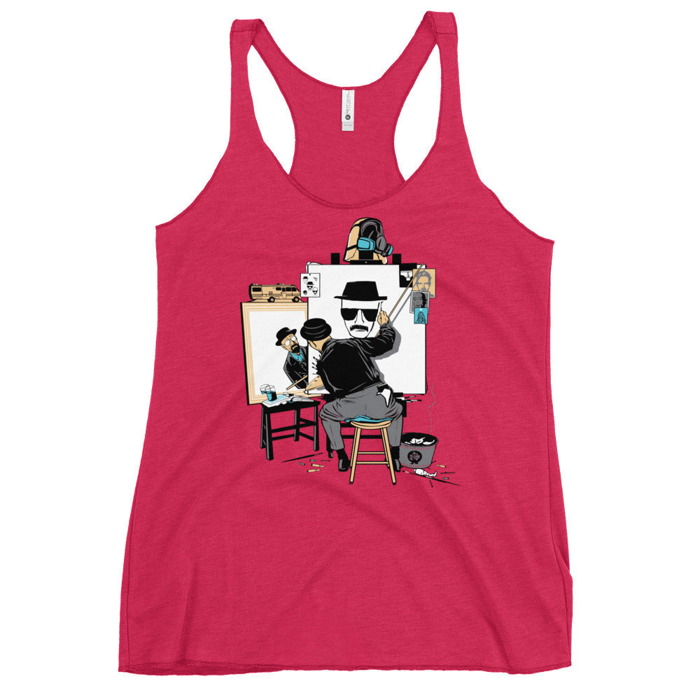 Heisenberg Self Portrait Women's Racerback Tank