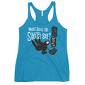 What Does The Sloth Say? Women's Racerback Tank