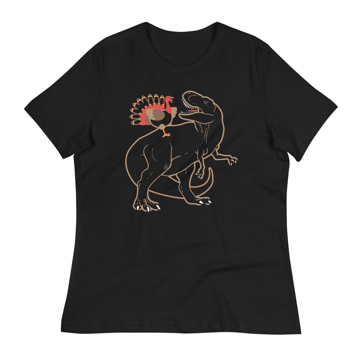 Turkey Riding T-Rex Women's Signature Tee product image 1