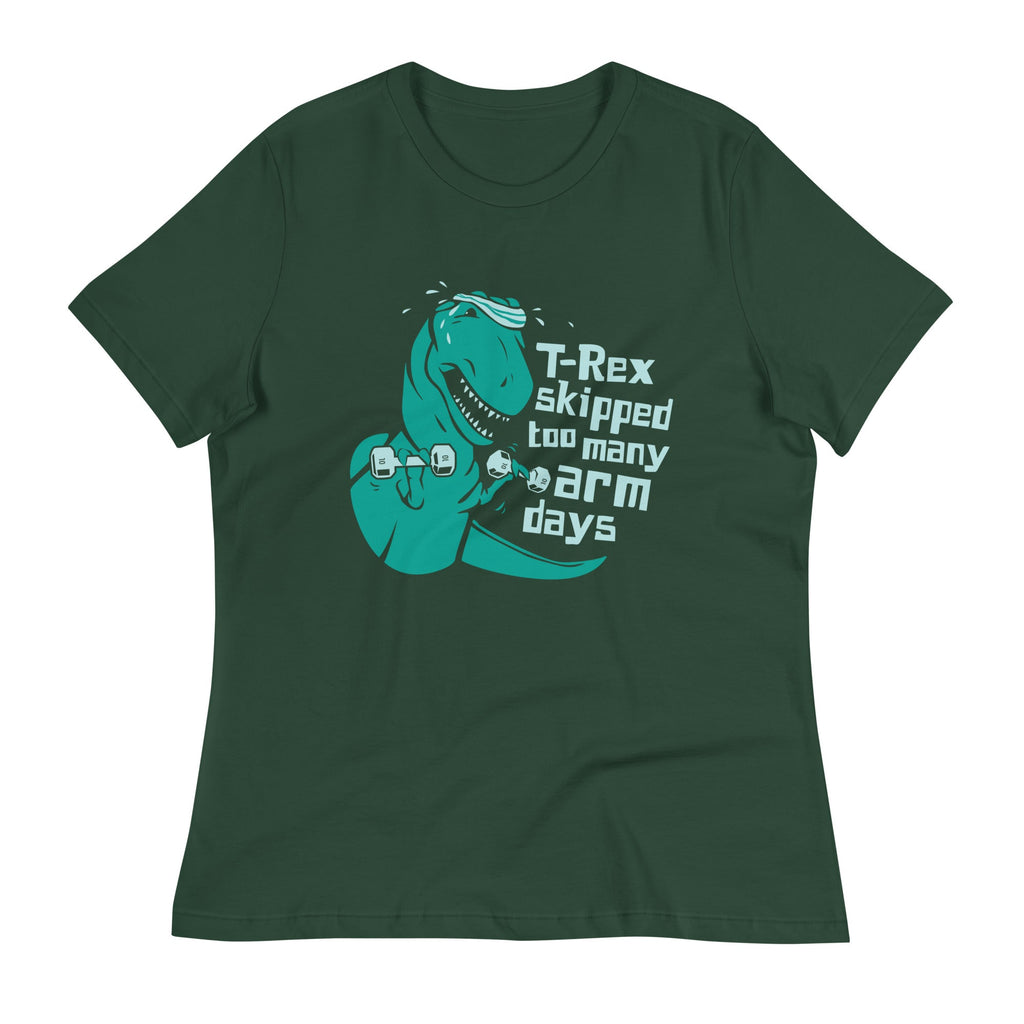 T-Rex Skipped Too Many Arm Days Women's Signature Tee product image 5