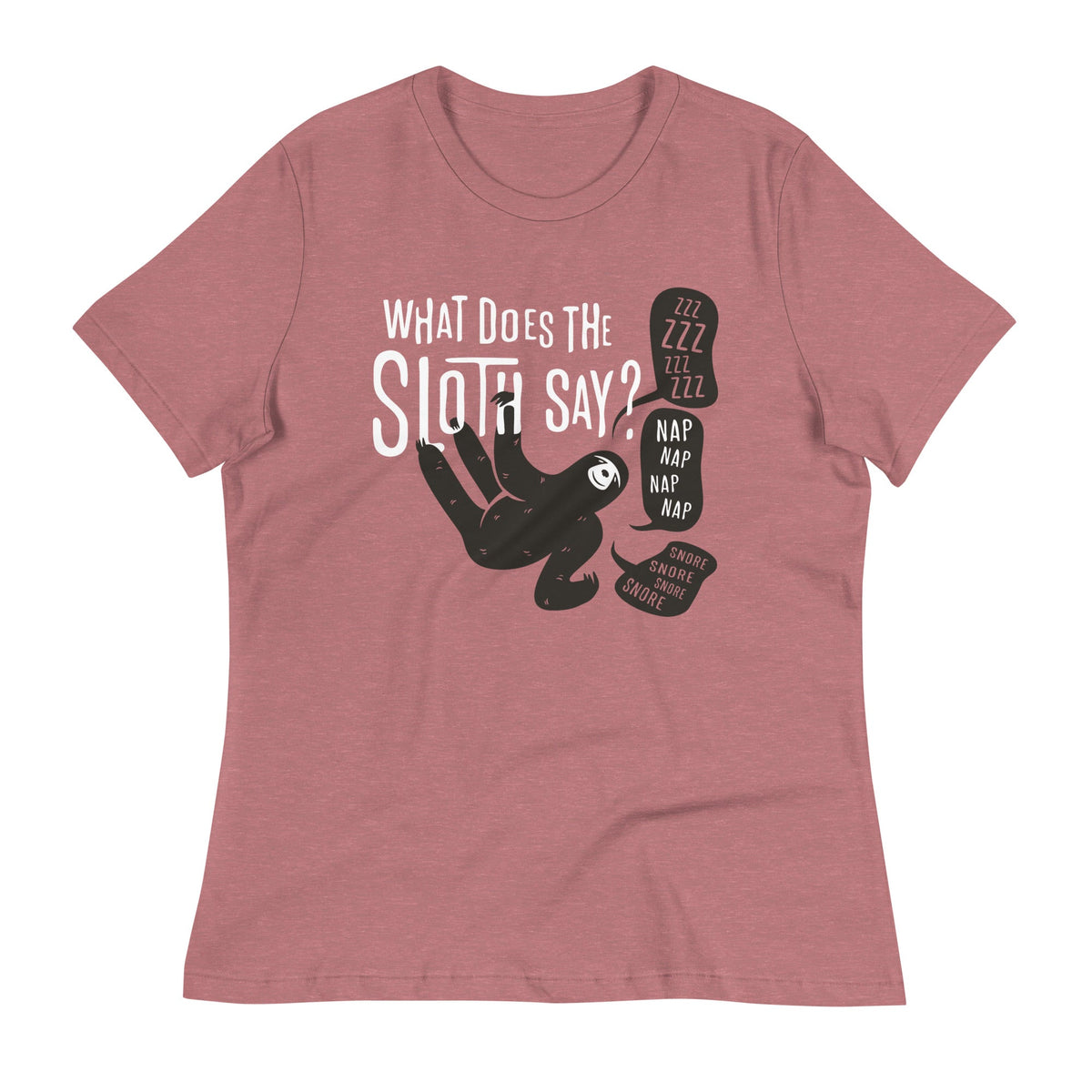 What Does The Sloth Say? Women's Signature Tee product image 3