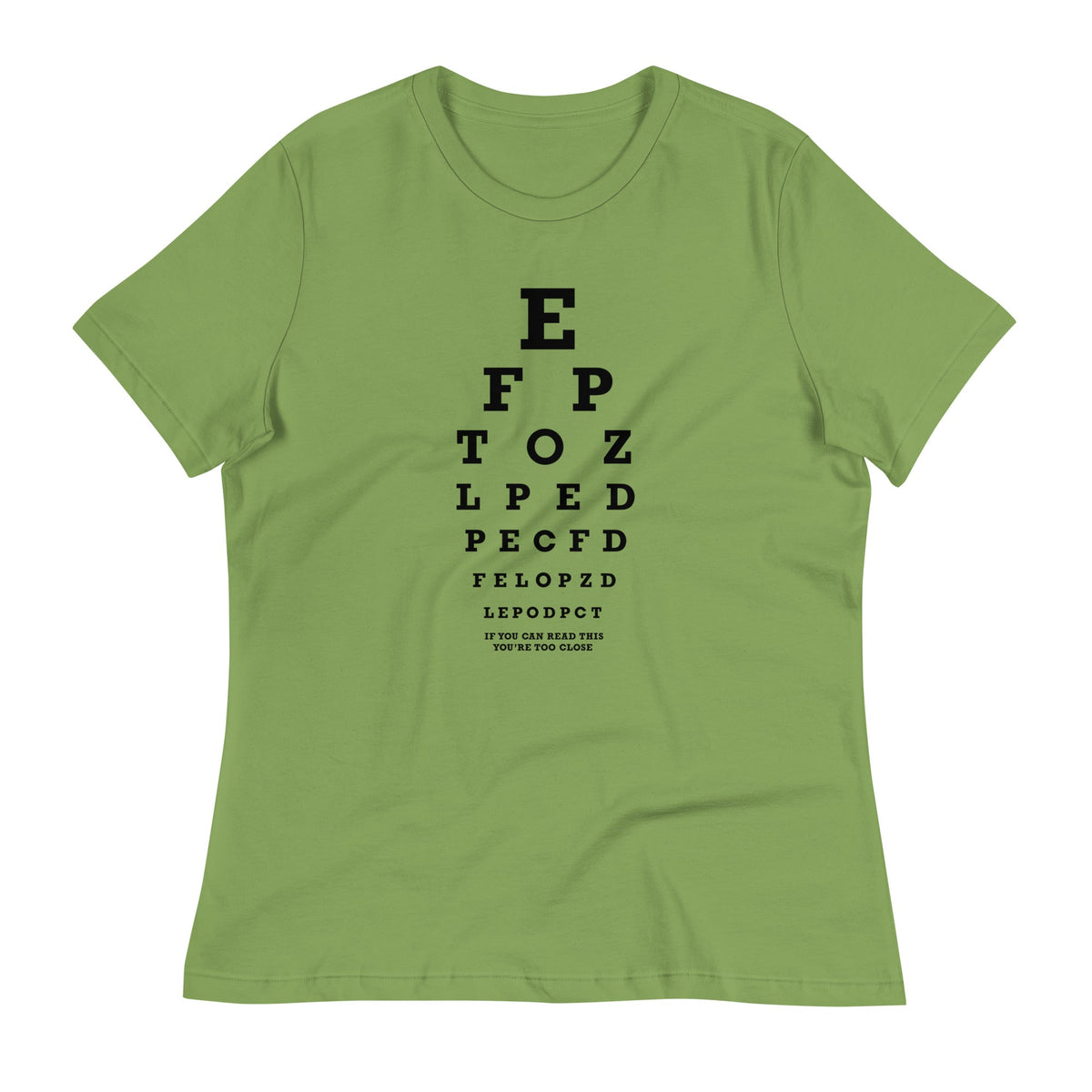 Too Close Eye Chart Women's Signature Tee product image 3