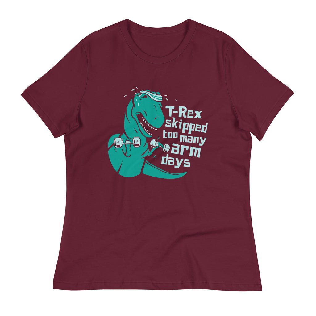 T-Rex Skipped Too Many Arm Days Women's Signature Tee product image 4