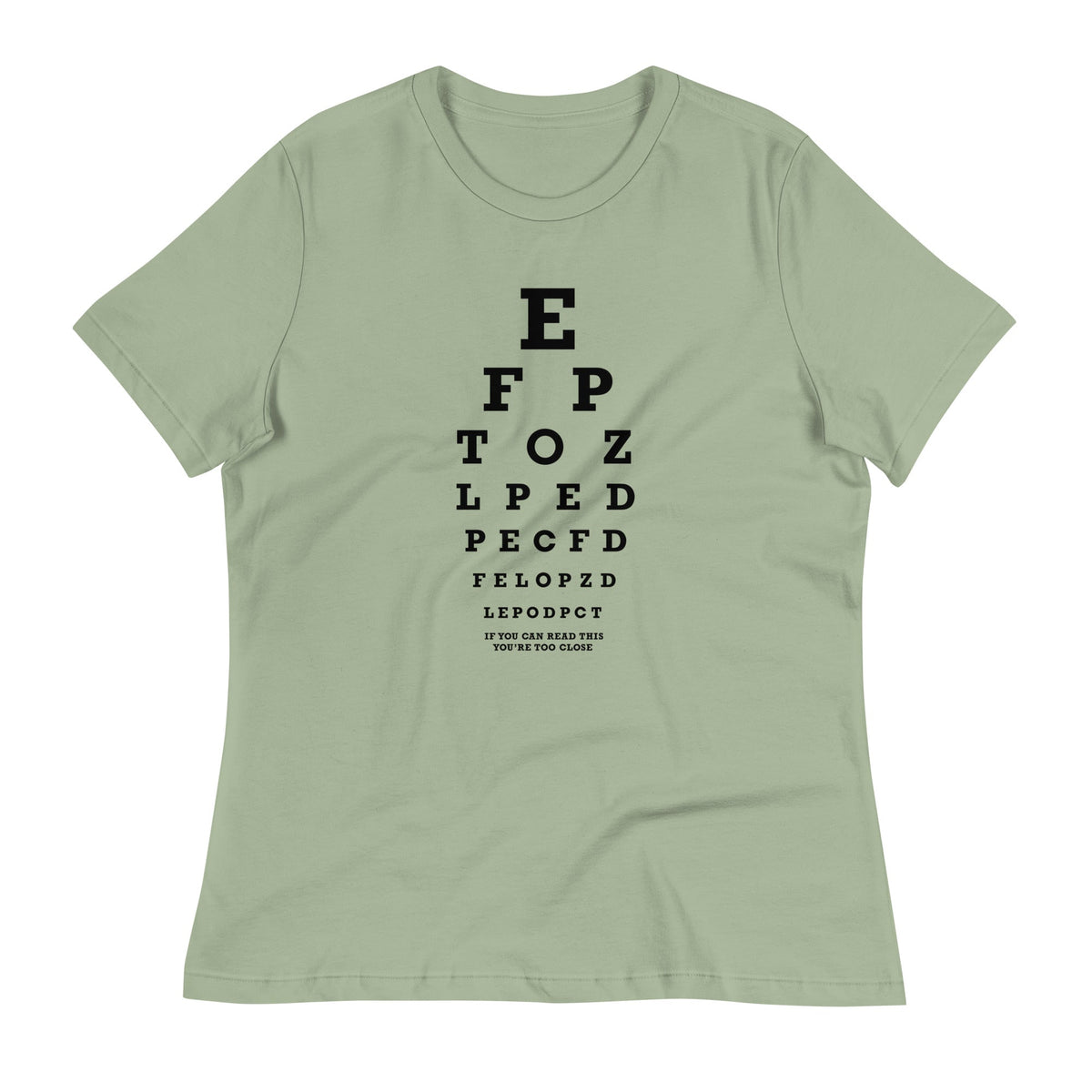 Too Close Eye Chart Women's Signature Tee product image 7