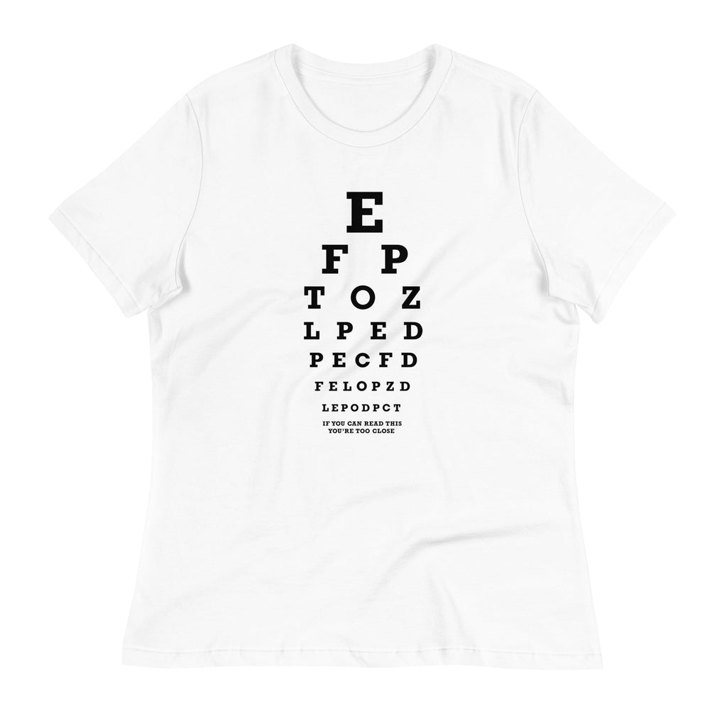 Too Close Eye Chart Women's Signature Tee product image 6