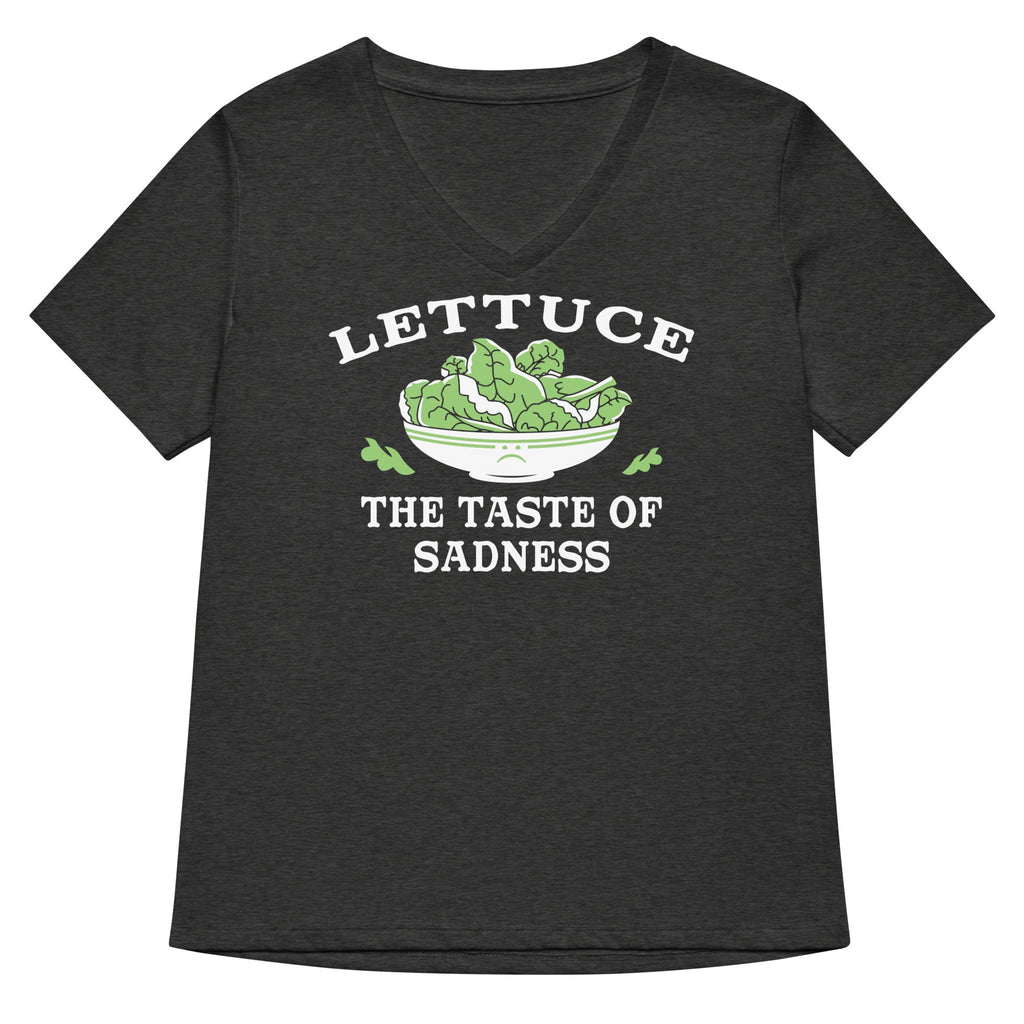 Lettuce, The Taste Of Sadness Women's V-Neck Tee product image 3