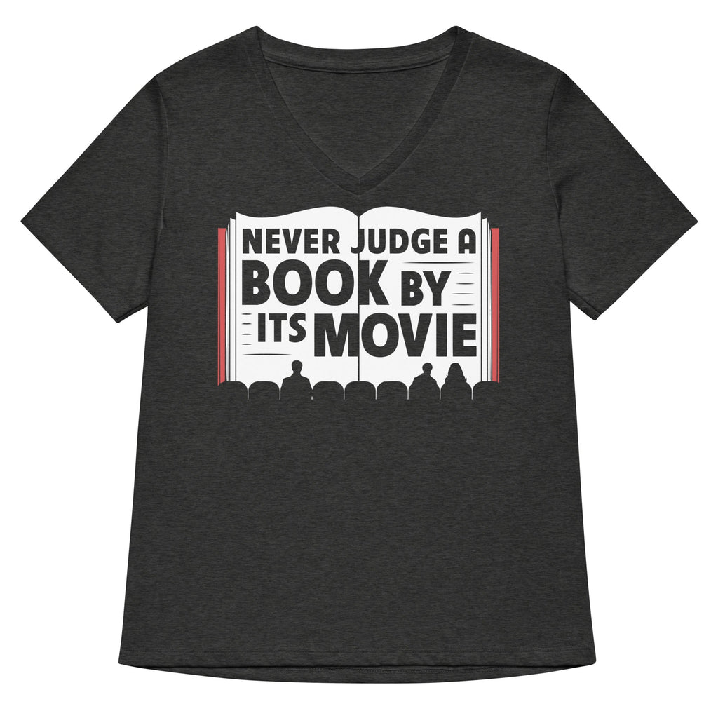Never Judge A Book By Its Movie Women's V-Neck Tee product image 3