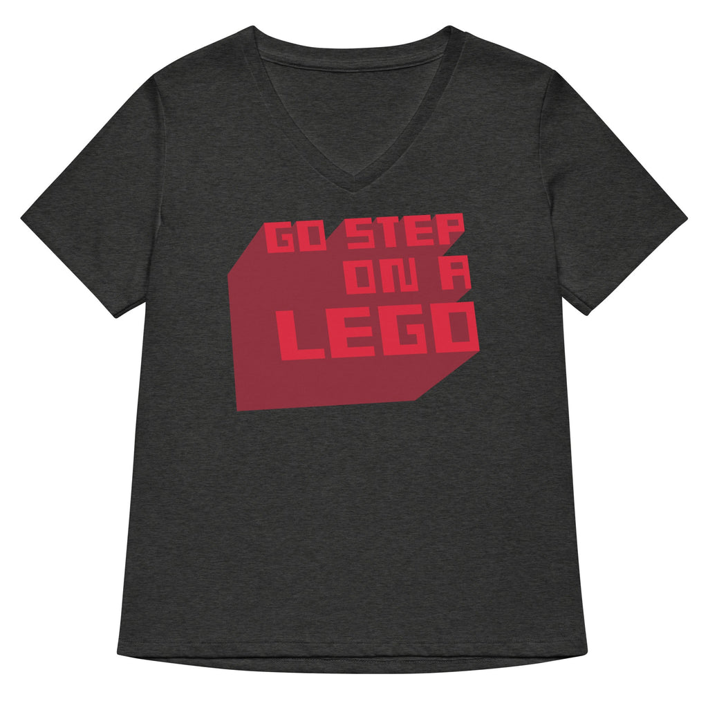 Go Step On A Lego Women's V-Neck Tee product image 3
