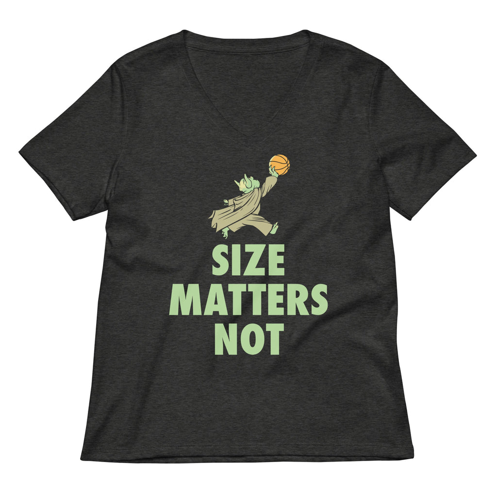 Size Matters Not Women's V-Neck Tee product image 3