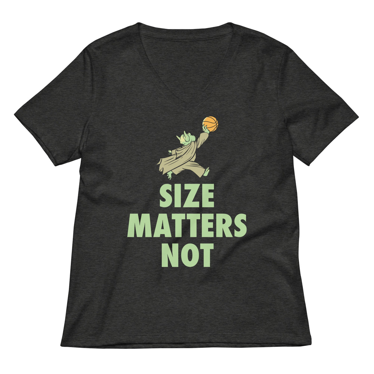 Size Matters Not Women's V-Neck Tee product image 3
