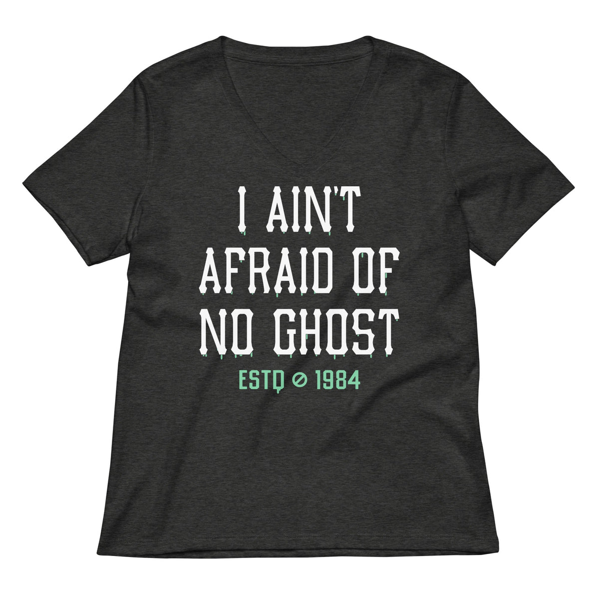 I Ain't Afraid Of No Ghost Women's V-Neck Tee product image 3