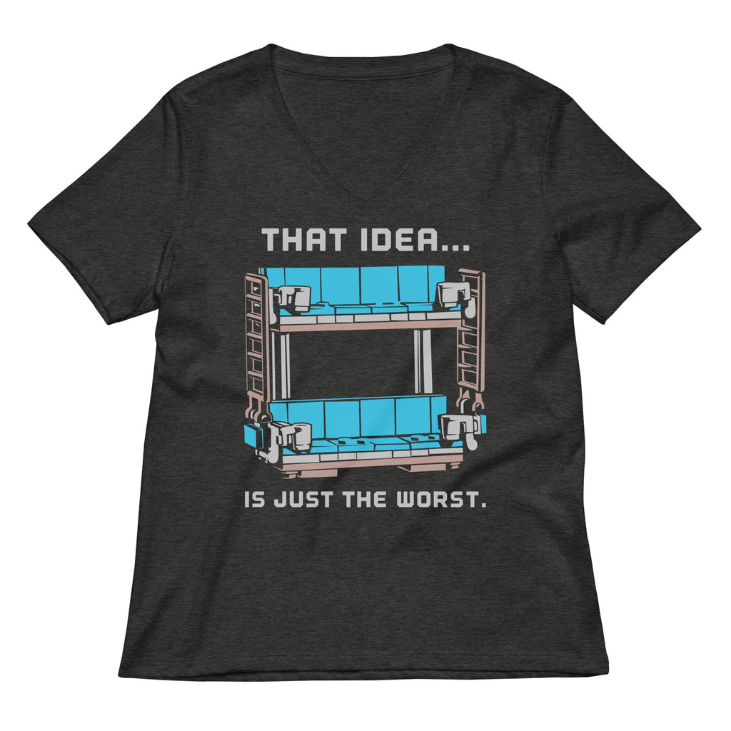 Double Decker Couch Women's V-Neck Tee product image 3