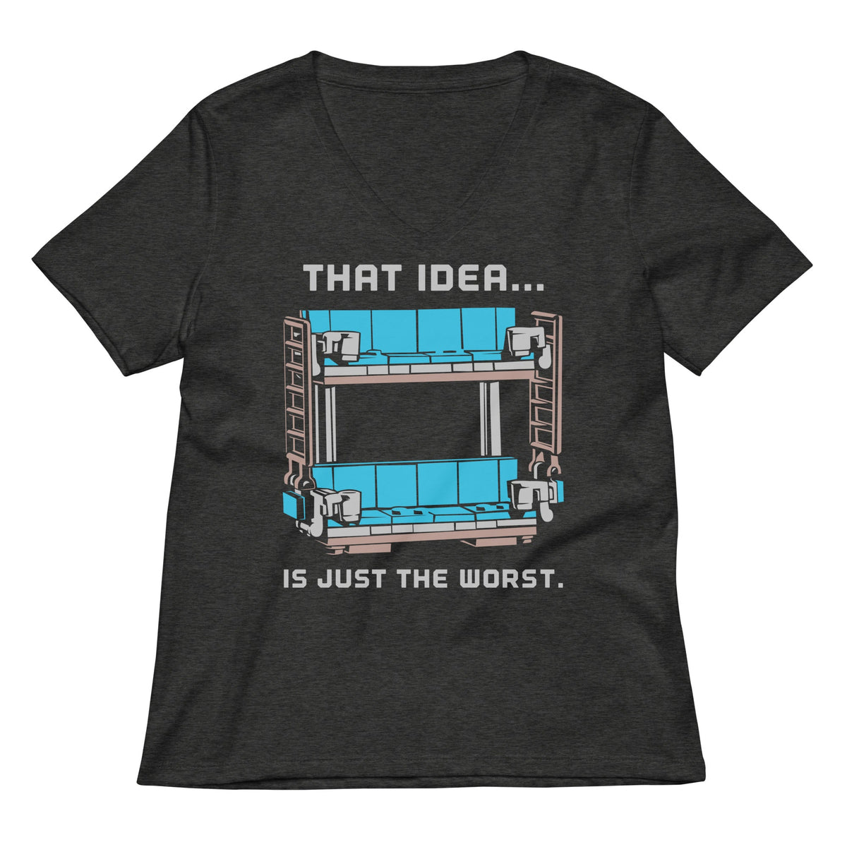 Double Decker Couch Women's V-Neck Tee product image 3