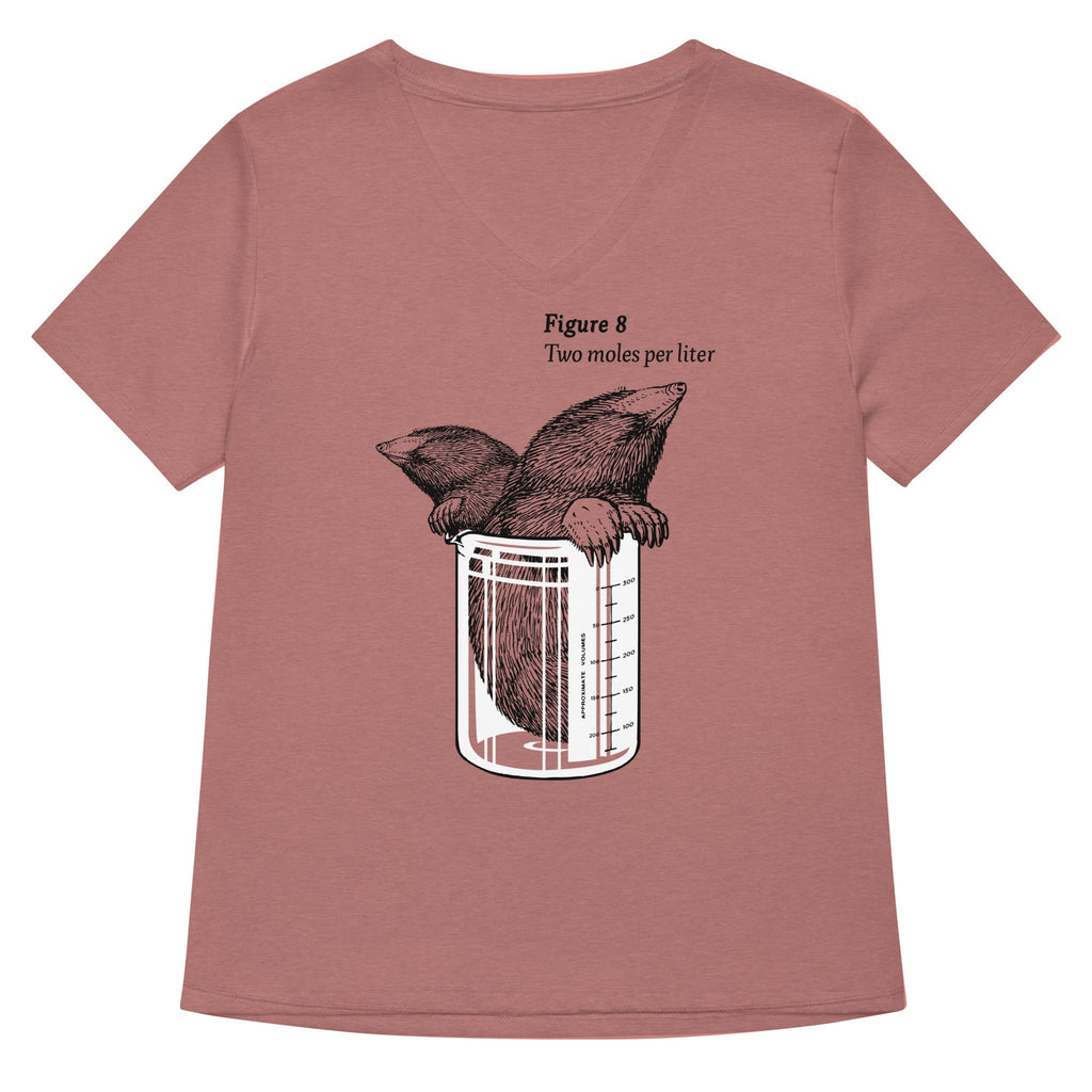 Two Moles Per Liter Women's V-Neck Tee product image 2