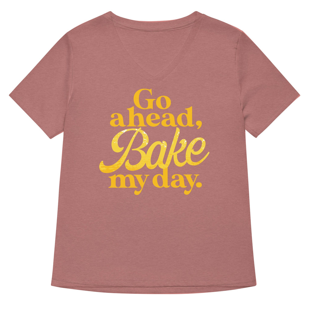 Go Ahead, Bake My Day Women's V-Neck Tee product image 5