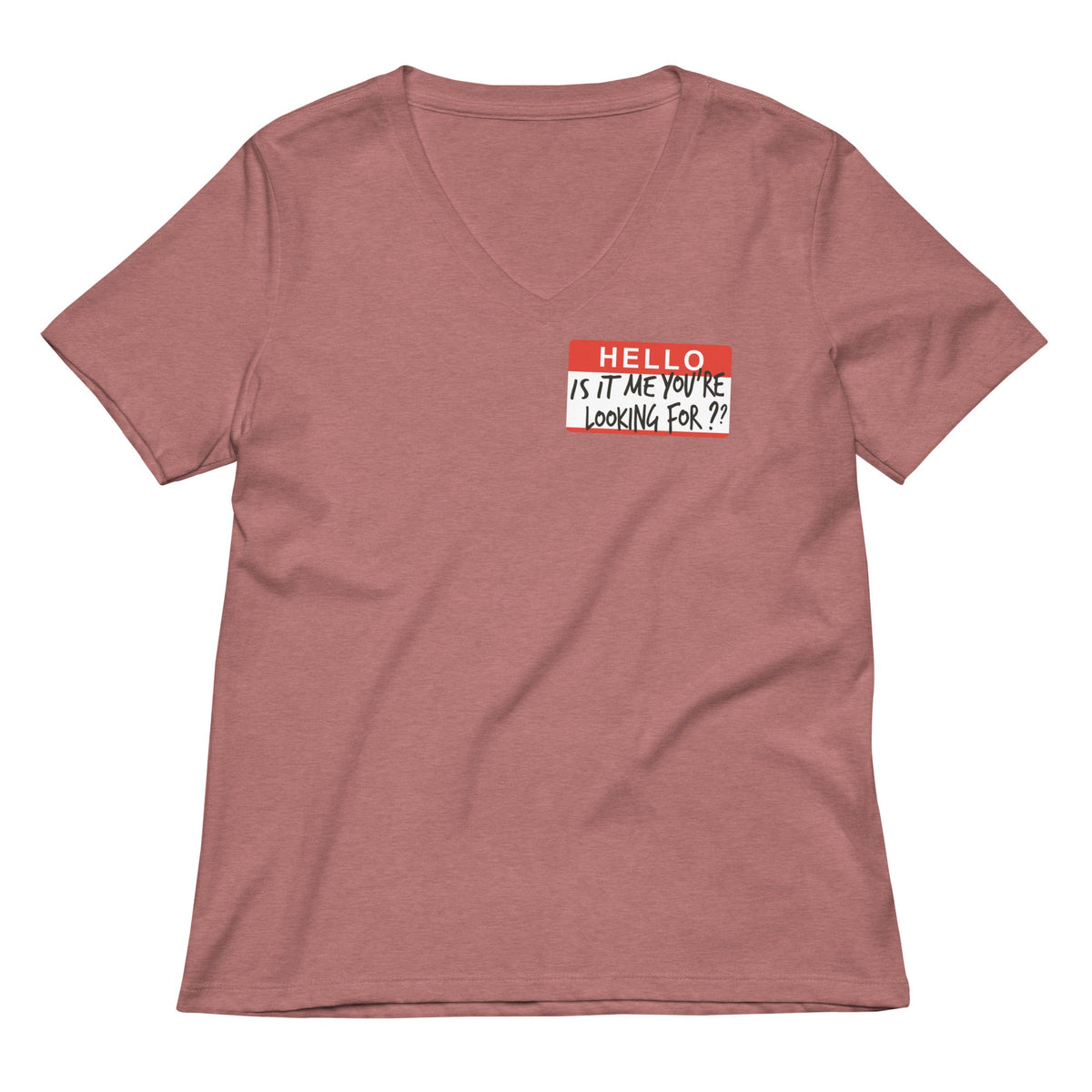 Hello, Is It Me You're Looking For? Women's V-Neck Tee product image 5