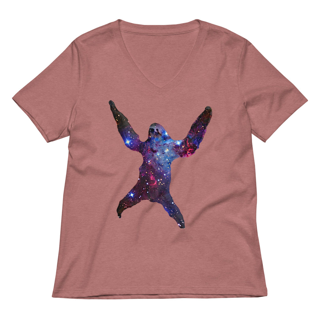 Sloth Nebula Women's V-Neck Tee product image 3