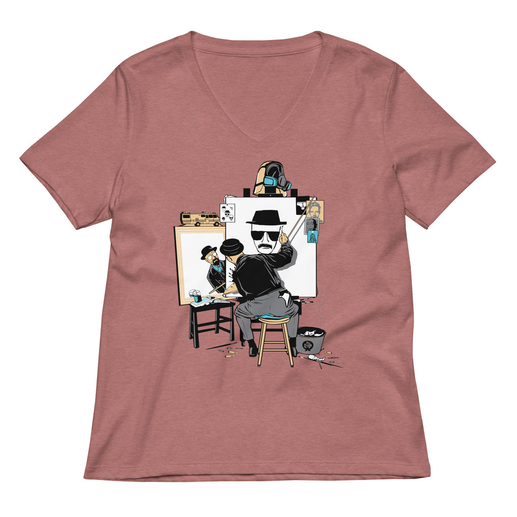 Heisenberg Self Portrait Women's V-Neck Tee product image 2
