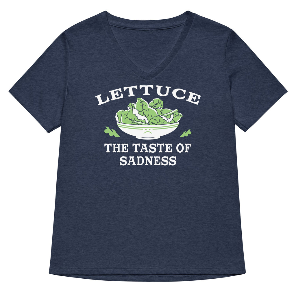 Lettuce, The Taste Of Sadness Women's V-Neck Tee product image 2