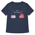 You're Overreacting Women's V-Neck Tee product image 1