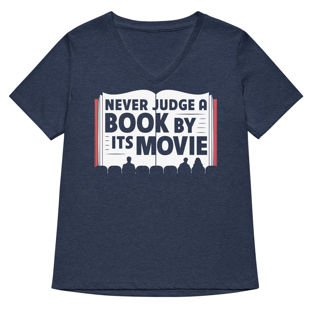 Never Judge A Book By Its Movie Women's V-Neck Tee product image 2