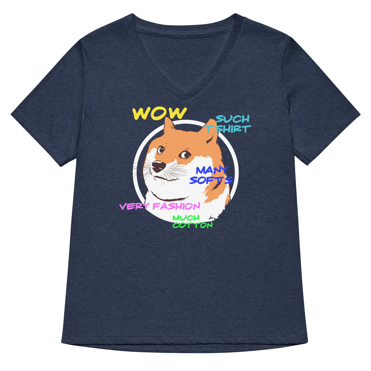 Doge Shirt Women's V-Neck Tee product image 2