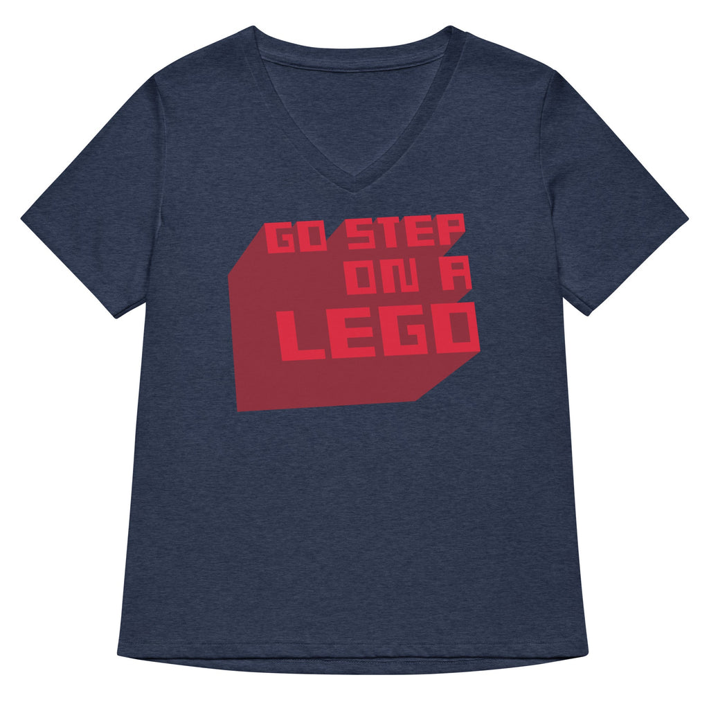 Go Step On A Lego Women's V-Neck Tee product image 2
