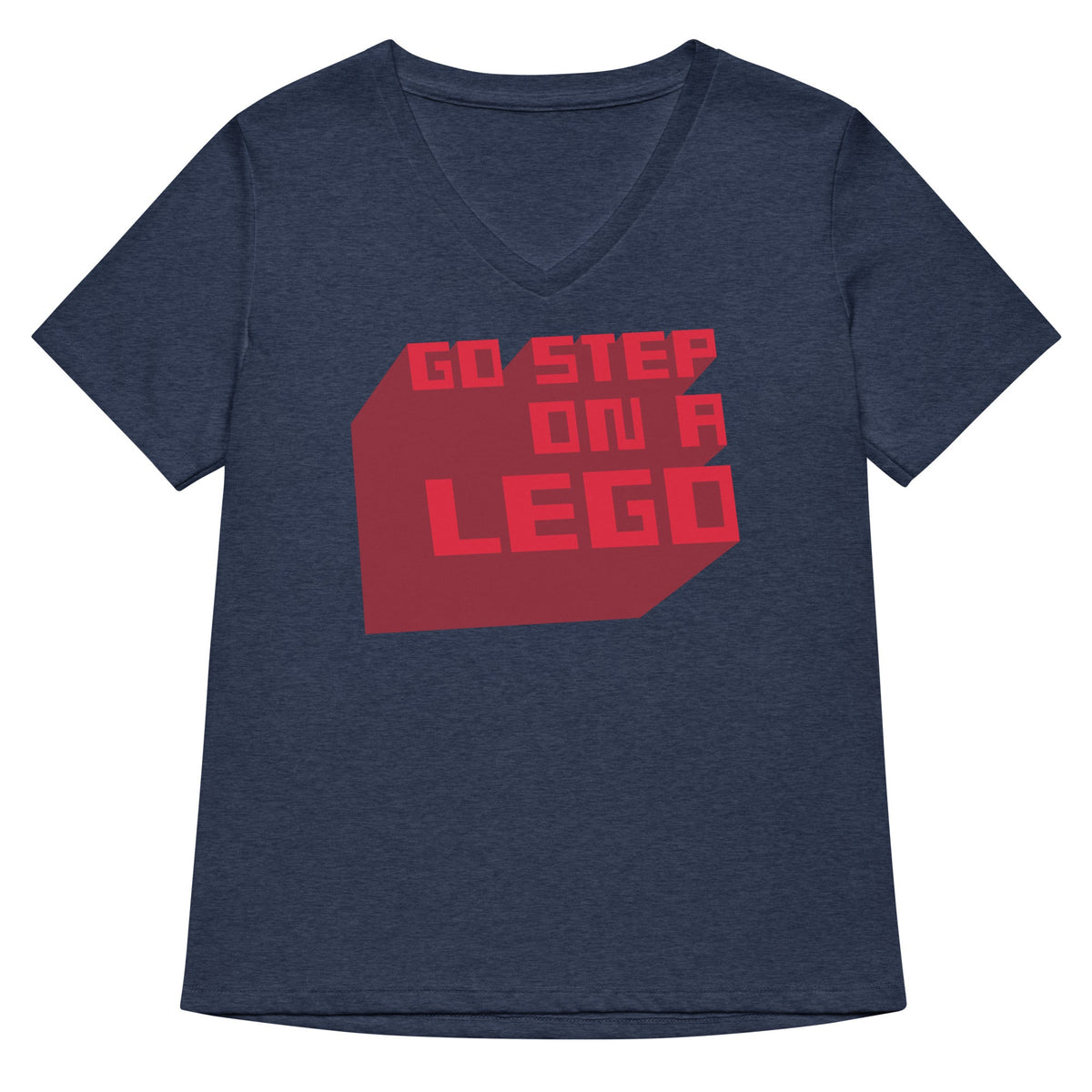 Go Step On A Lego Women's V-Neck Tee product image 2