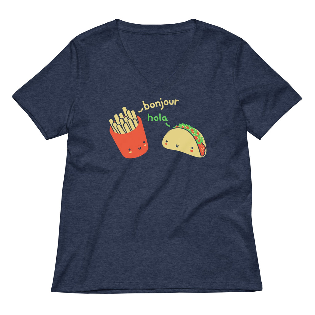 Hola Taco Women's V-Neck Tee product image 3