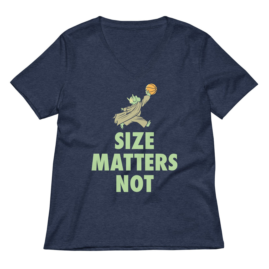 Size Matters Not Women's V-Neck Tee product image 2