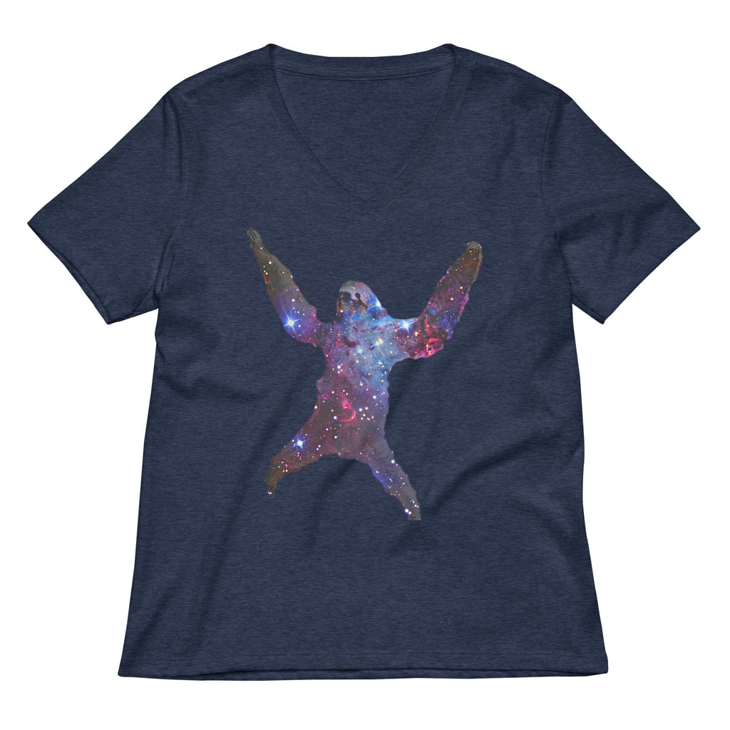Sloth Nebula Women's V-Neck Tee product image 5