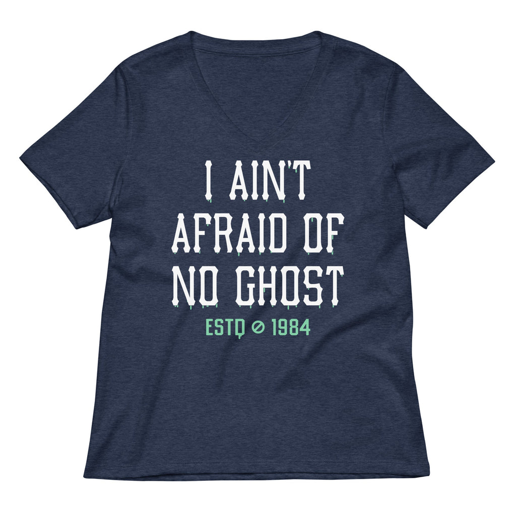 I Ain't Afraid Of No Ghost Women's V-Neck Tee product image 2