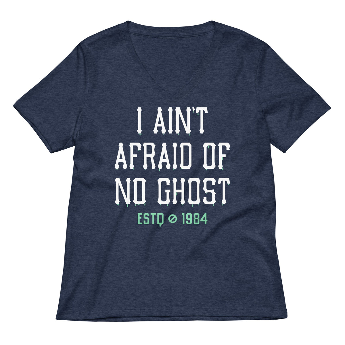 I Ain't Afraid Of No Ghost Women's V-Neck Tee product image 2