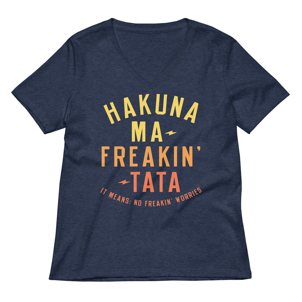Hakuna Ma-Freakin-Tata Women's V-Neck Tee product image 2