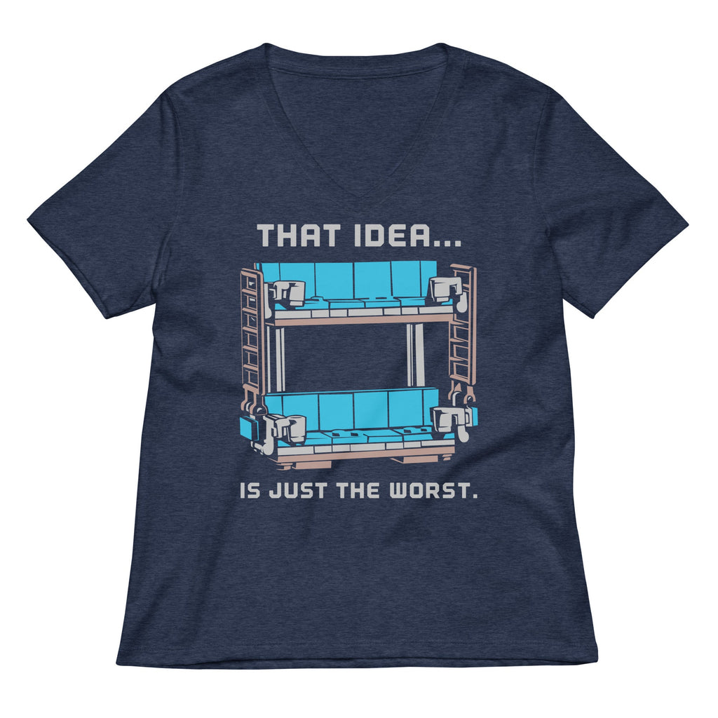 Double Decker Couch Women's V-Neck Tee product image 2