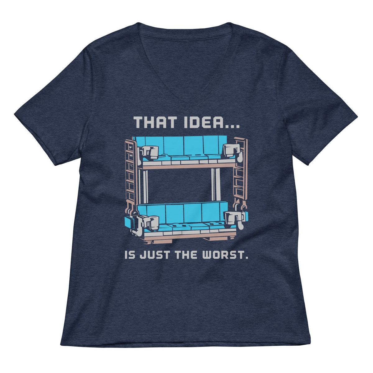 Double Decker Couch Women's V-Neck Tee product image 2