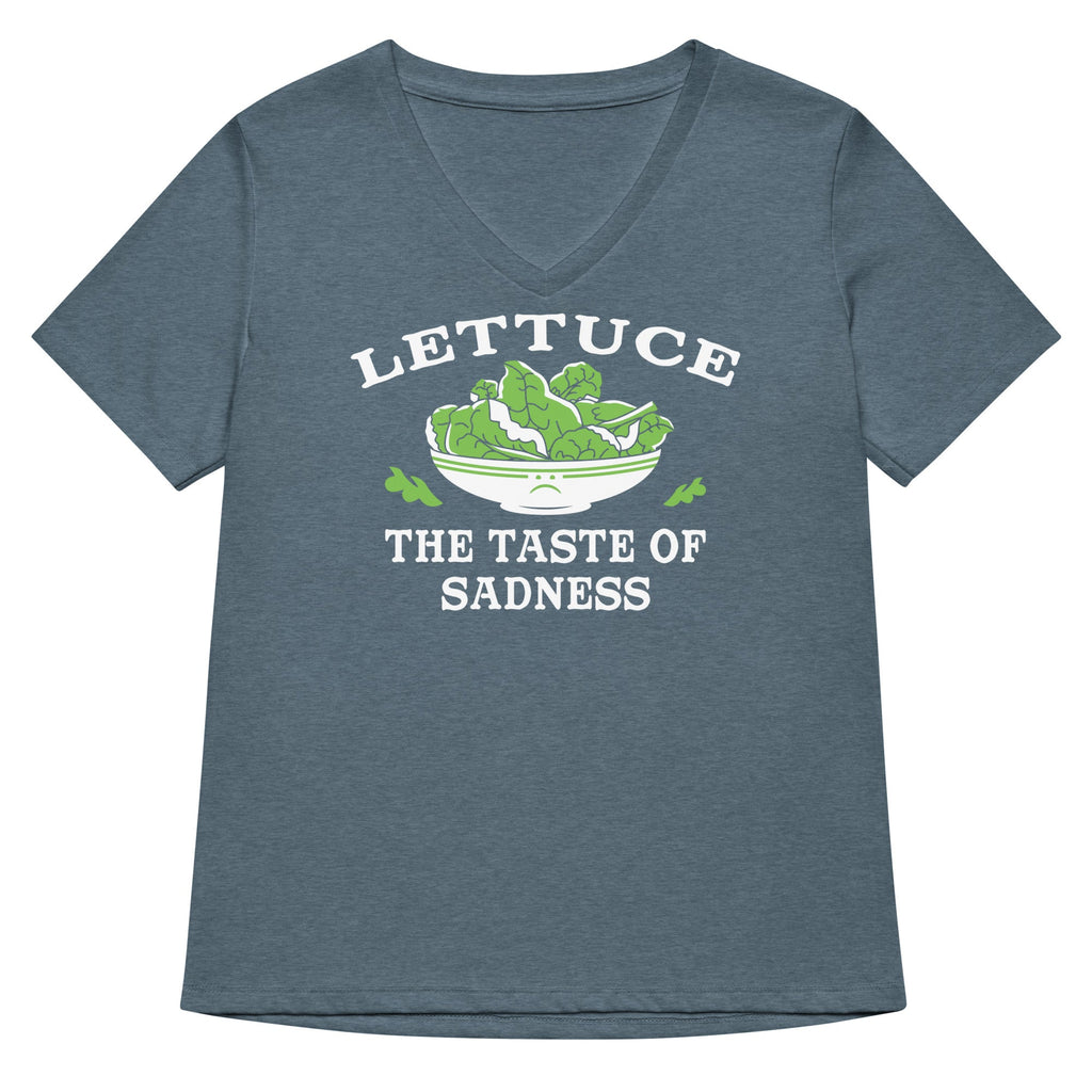 Lettuce, The Taste Of Sadness Women's V-Neck Tee product image 4
