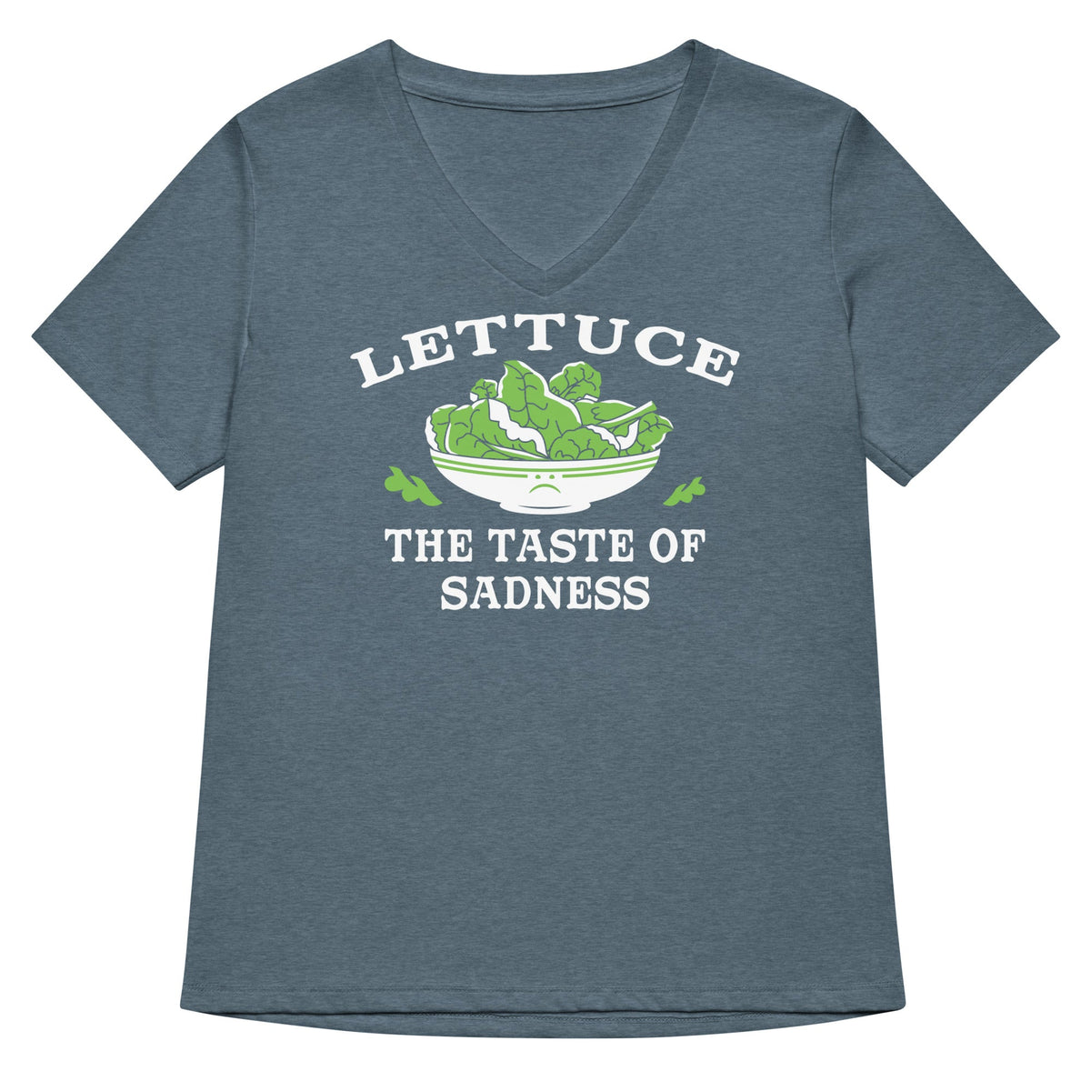 Lettuce, The Taste Of Sadness Women's V-Neck Tee product image 4