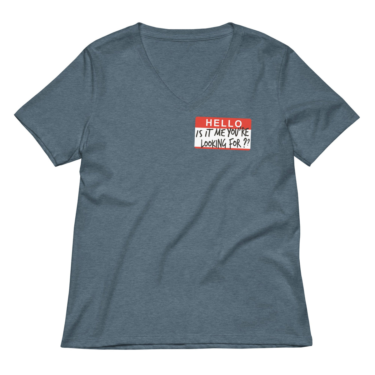 Hello, Is It Me You're Looking For? Women's V-Neck Tee product image 4