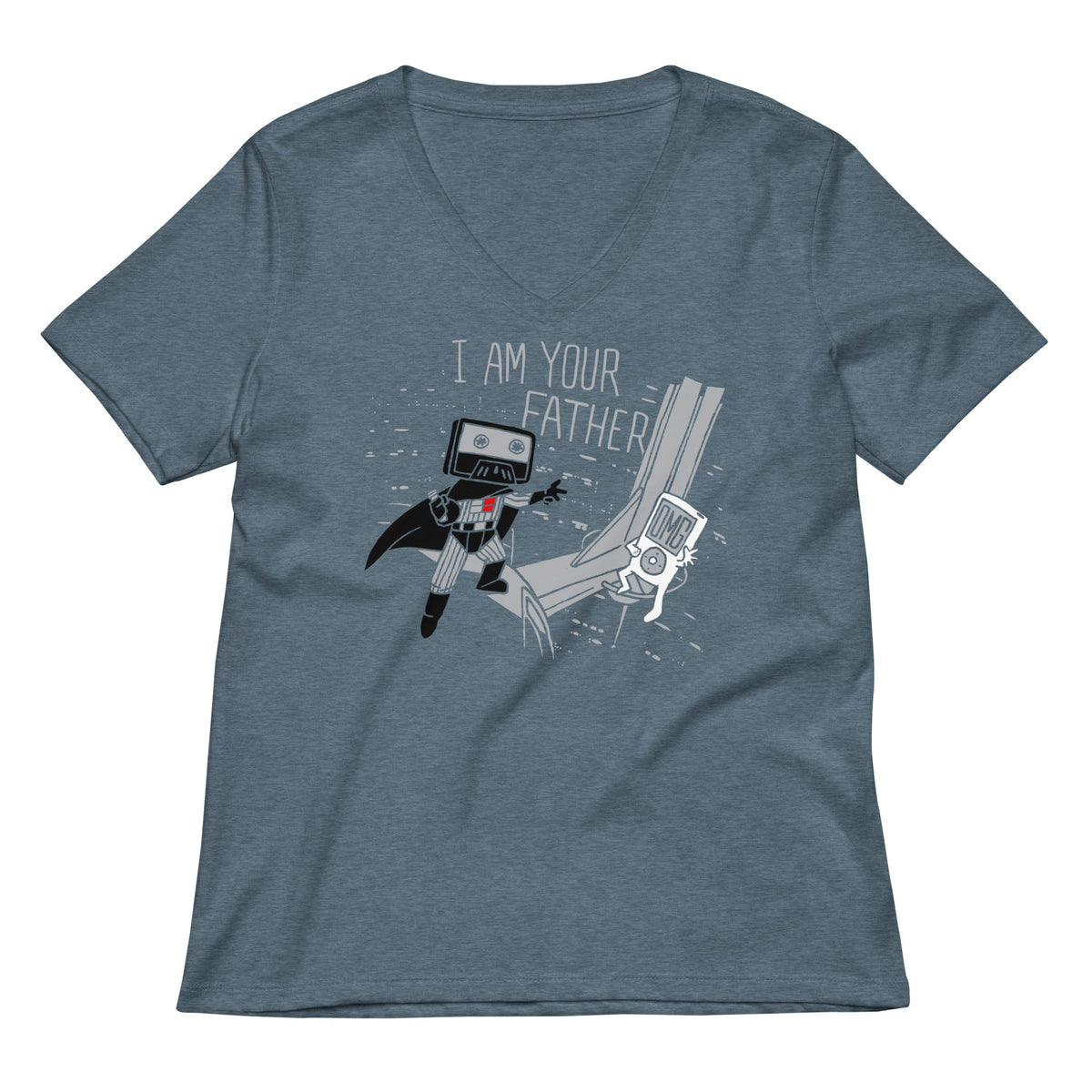 I Am Your Father Cassette Women's V-Neck Tee product image 1