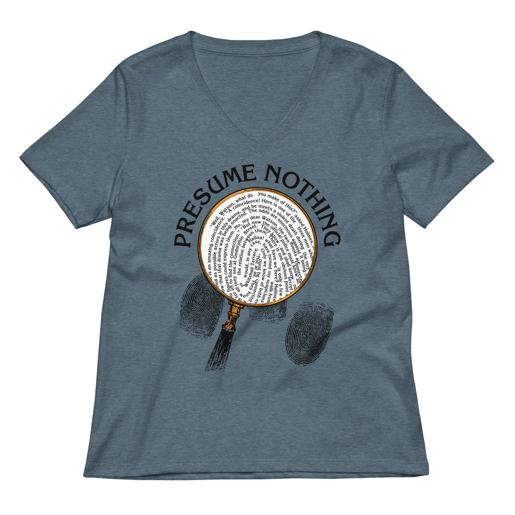 Presume Nothing Women's V-Neck Tee product image 1