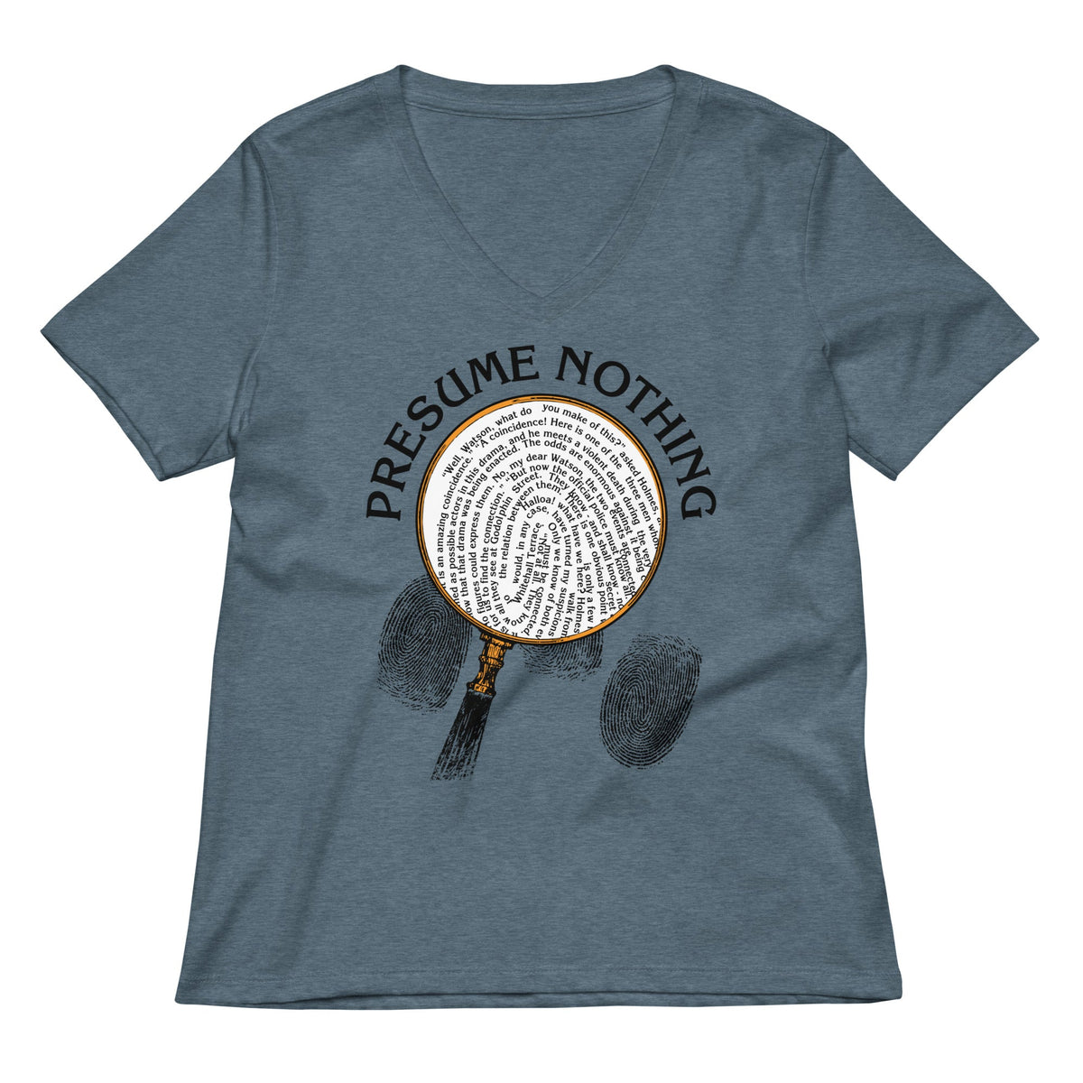 Presume Nothing Women's V-Neck Tee product image 1