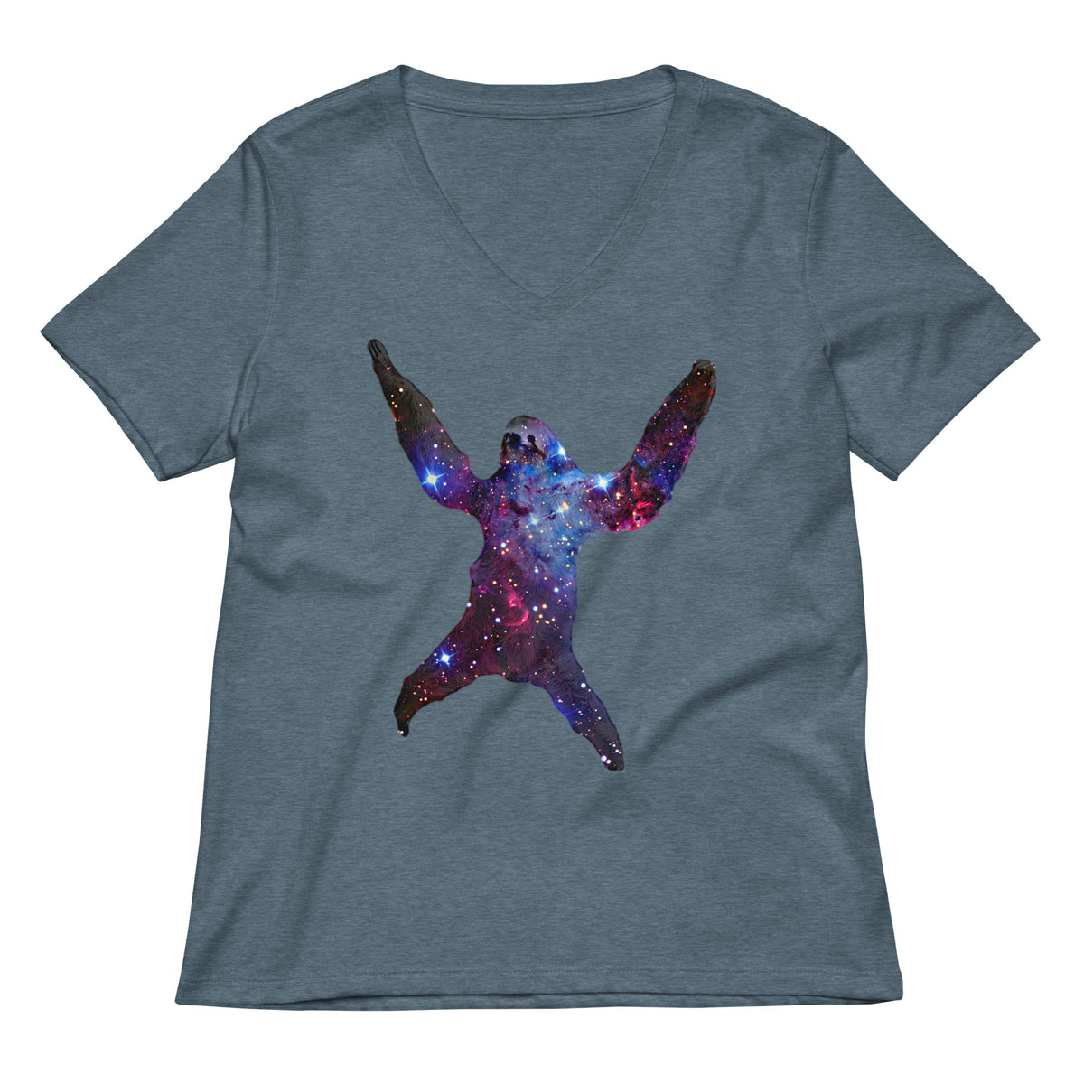Sloth Nebula Women's V-Neck Tee product image 6