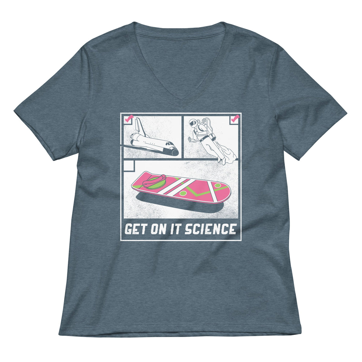 Get On It Science Women's V-Neck Tee product image 4