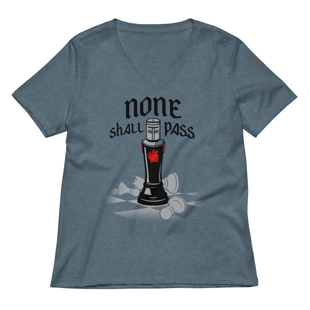 None Shall Pass Black Knight Women's V-Neck Tee product image 2