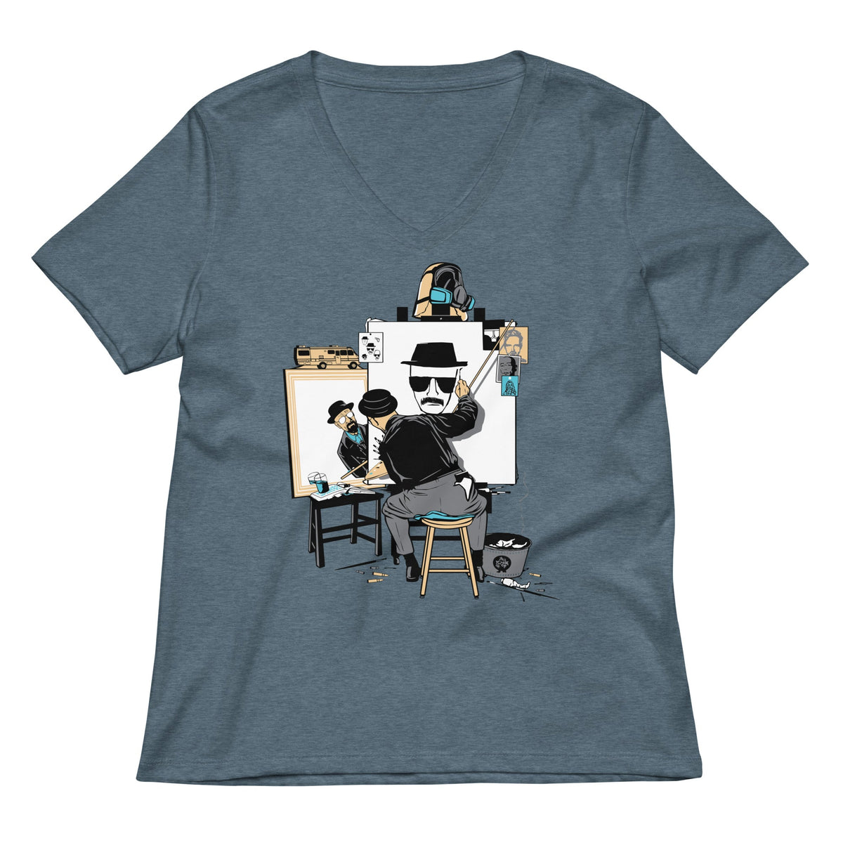 Heisenberg Self Portrait Women's V-Neck Tee product image 1