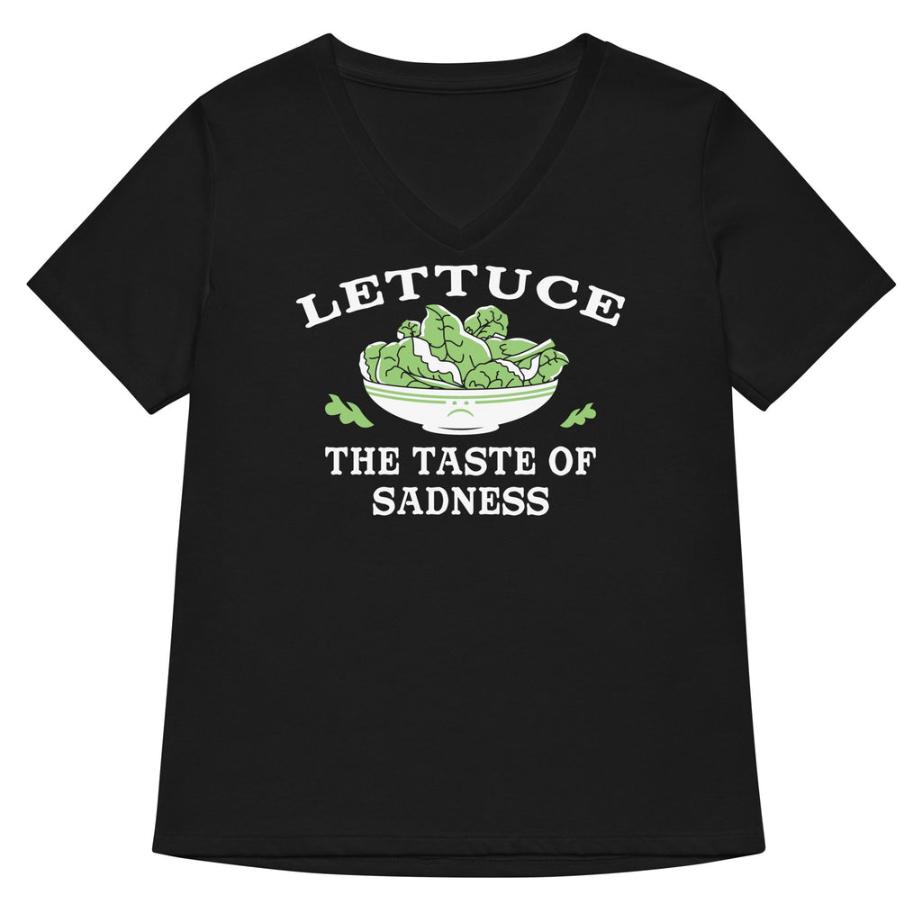 Lettuce, The Taste Of Sadness Women's V-Neck Tee product image 1