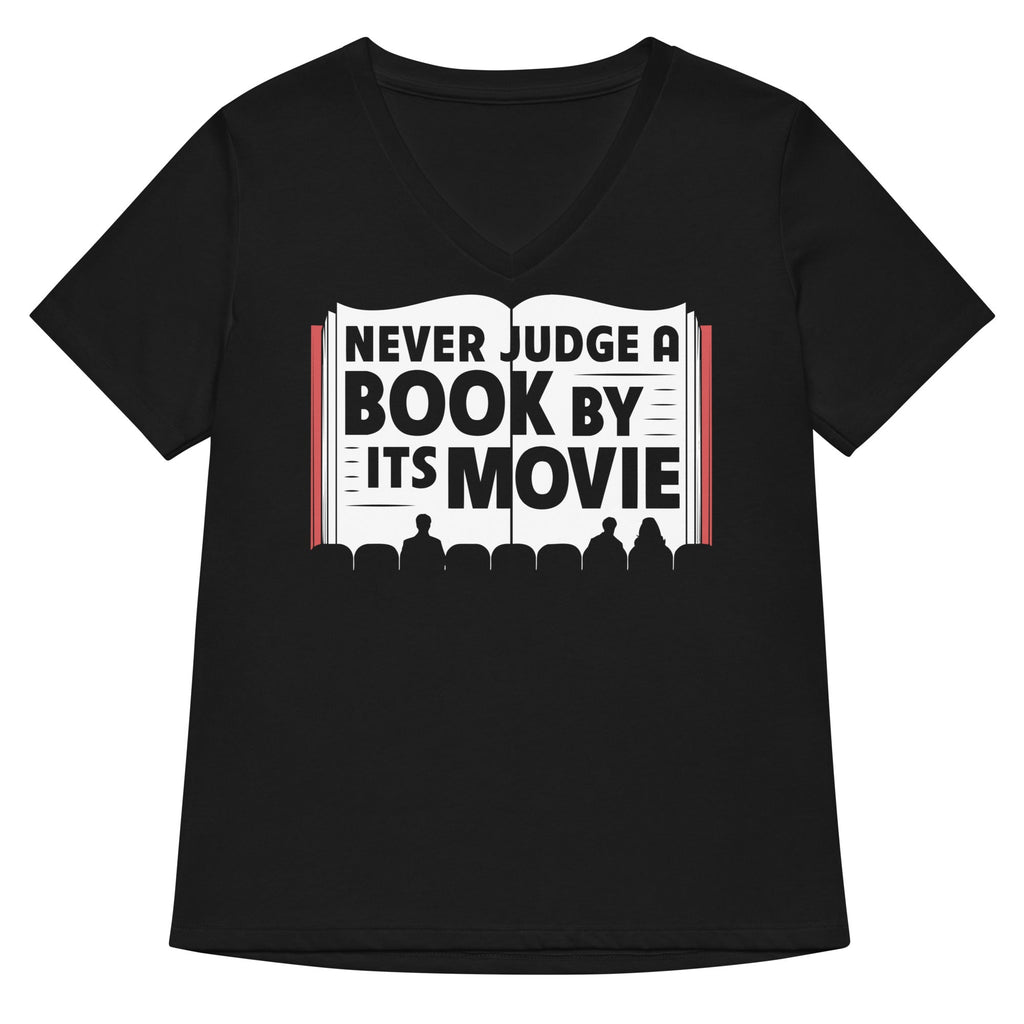 Never Judge A Book By Its Movie Women's V-Neck Tee product image 1