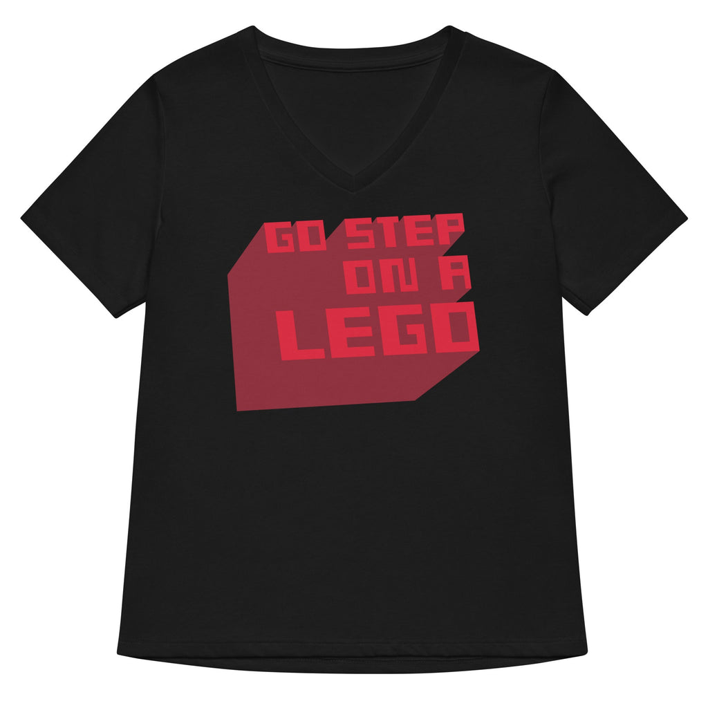 Go Step On A Lego Women's V-Neck Tee product image 1